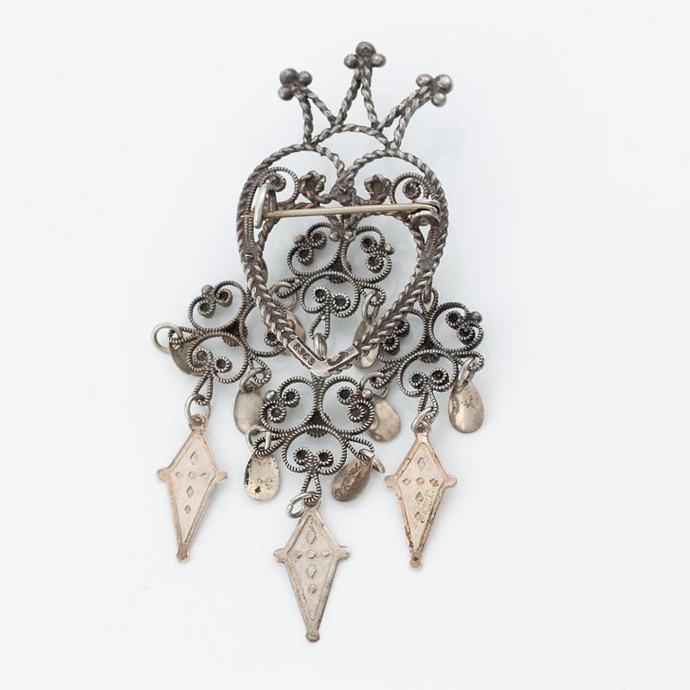 A brooch, silver, possibly Norway.