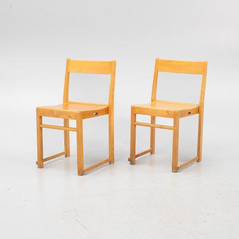 Sven Markelius, chairs, 6 pcs, "Orkesterstolen", mid-20th century.