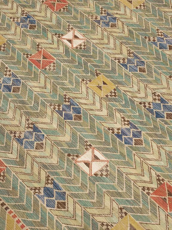 DRAPERI. "Rågen". Inplock på linnebotten. 232 x 168,5 cm. Signerat AB MMF.