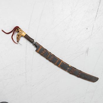 A curved Mandau-sword, possible 19th Century.