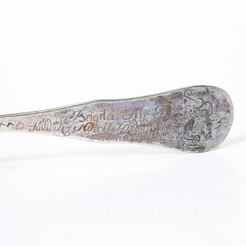 Eleven Swedish silver spoons, 18th/19th century.