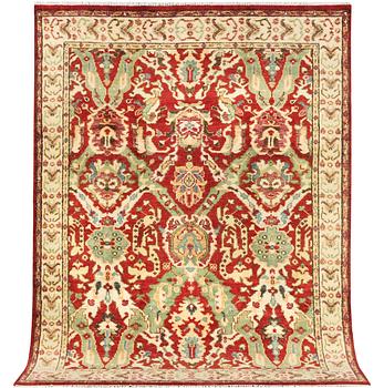 A Mamluk design carpet, c. 316 x 242 cm.