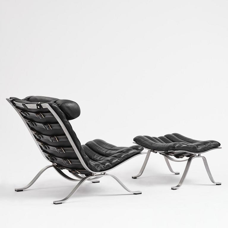 Arne Norell, an "Ari" armchair with ottoman, Norell Möbel, Aneby.