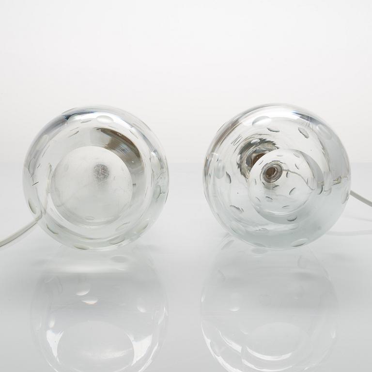 Gunnel Nyman, a pair of 1948 designed table lamps for Nuutajärvi Notsjö/ Idman Finland.