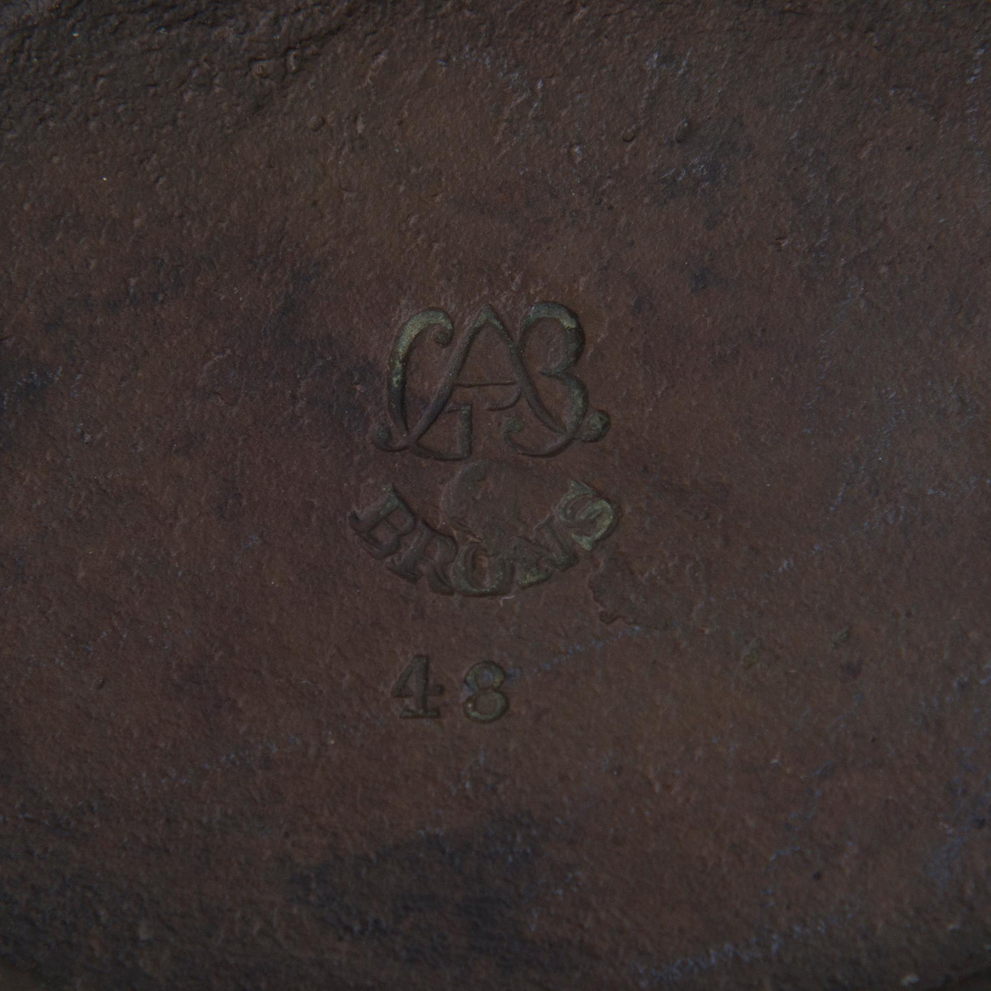 JUST ANDERSEN, MALJAKKO, patinoitua pronssia, GAB, 1930-luku.