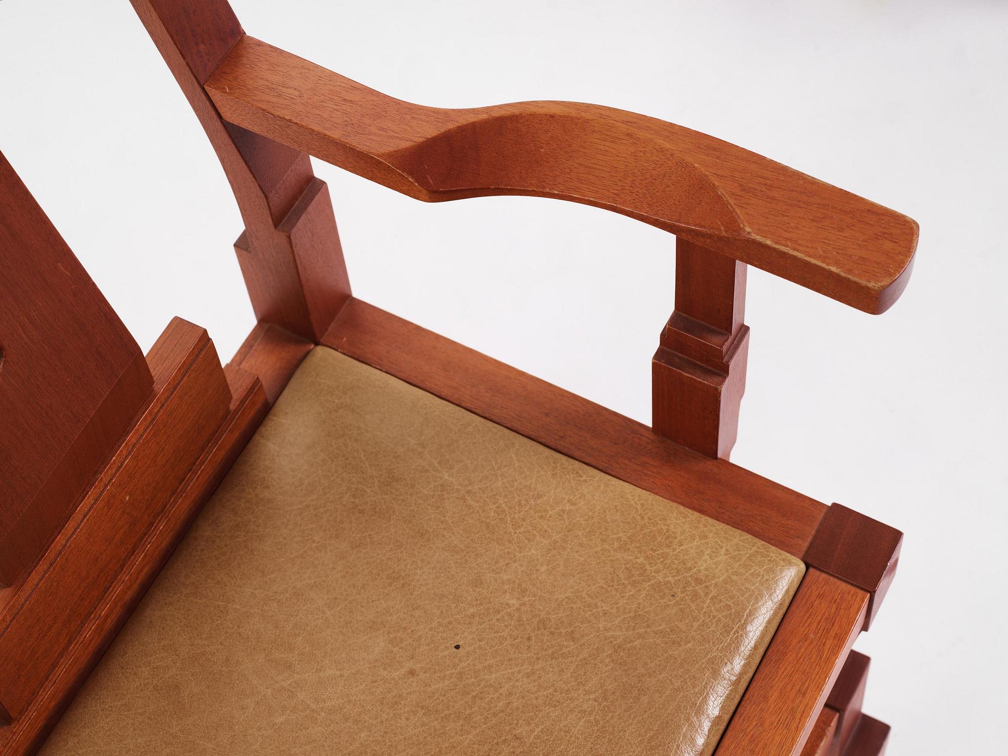 John Kandell, a set of four "Solitär" chairs, Källemo, Värnamo, post 1985.