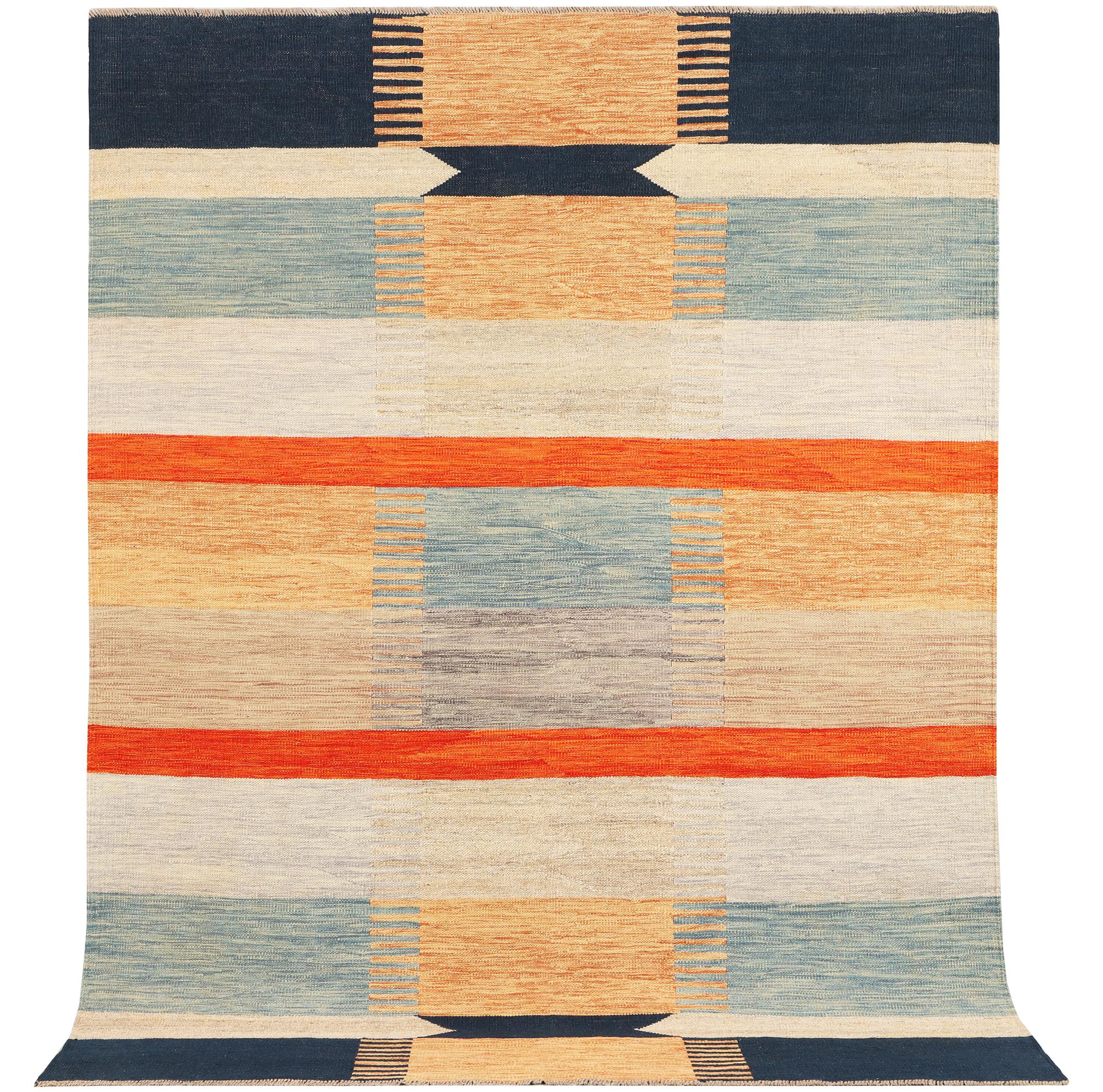 An Afghan Kelim carpet, c. 235 x 177 cm.