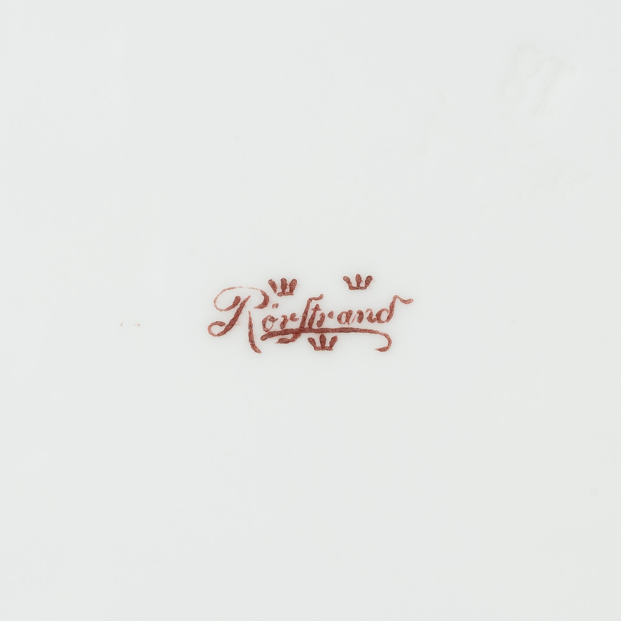 Servisdelar, 55st, porslin, Rörstrand, sent 1800-/tidigt 1900-tal.