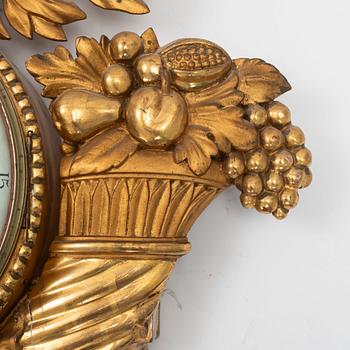Jacob Kock, wall pendulum clock, Gustavian style, (Royal Clockmaker in Stockholm 1762-1803).