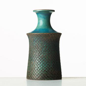 Stig Lindberg, a stoneware vase, Gustavsberg studio, Sweden 1963.