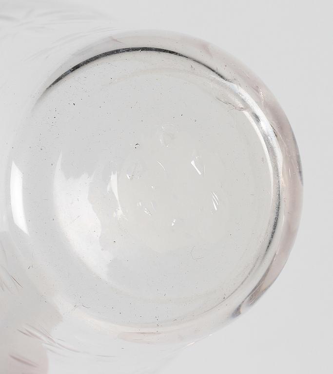 PRAKTBÄGARE, 2 st, glas, trol Tyskland, 1800-tal.