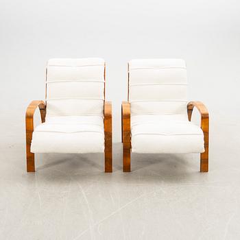 Armchairs, a pair, Art Deco, first half of the 20th century.