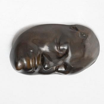 Karl XII:s dödsmask, brons, troligen Finspångs bruk, 1900-tal.