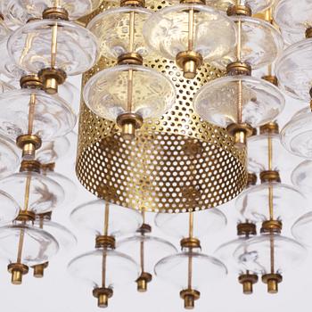 Hans-Agne Jakobsson, an 'Estrella' Ceiling Light, modell T581/H, Markaryd 1960-70s.