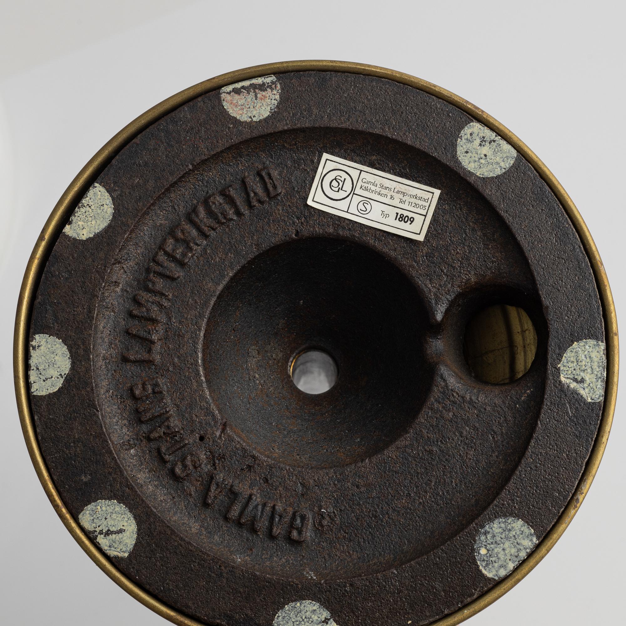 Bordslampa, Gamla Stans lampverkstad, 1900-talets andra hälft.