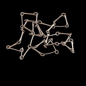 HALSKEDJA, sterlingsilver, Georg Jensen, Danmark, importstämplad. Vikt 22 g.