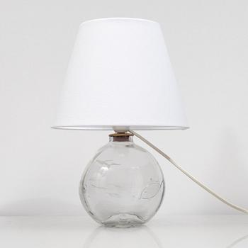Orrefors, a table lamp, 1930's/40's.