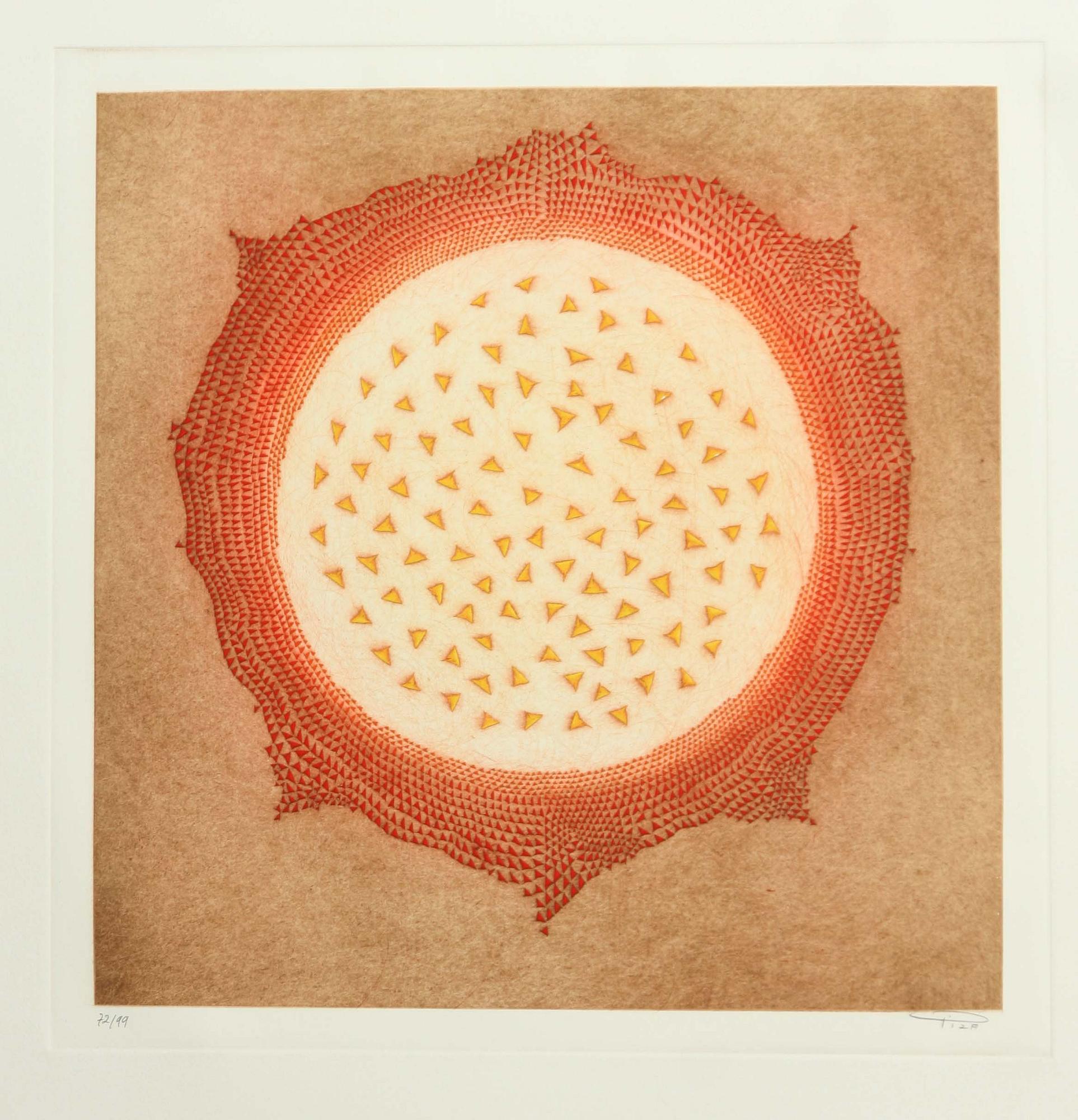 ARTHUR LUIS PIZA, färgetsning, sign o numr 72/99.