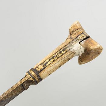 SWORDS - YATAGAN / YATAGHAN, 3 pcs, ottoman, Turkey possibly 19th century.