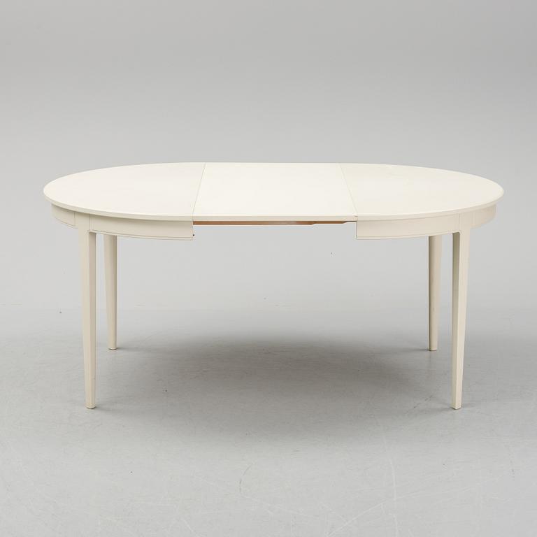 Carl Malmsten, A dinnertable and four chairs, "Talavid", by Carl Malmsten, Waggeryds Möbelfabrik AB, second half of the.