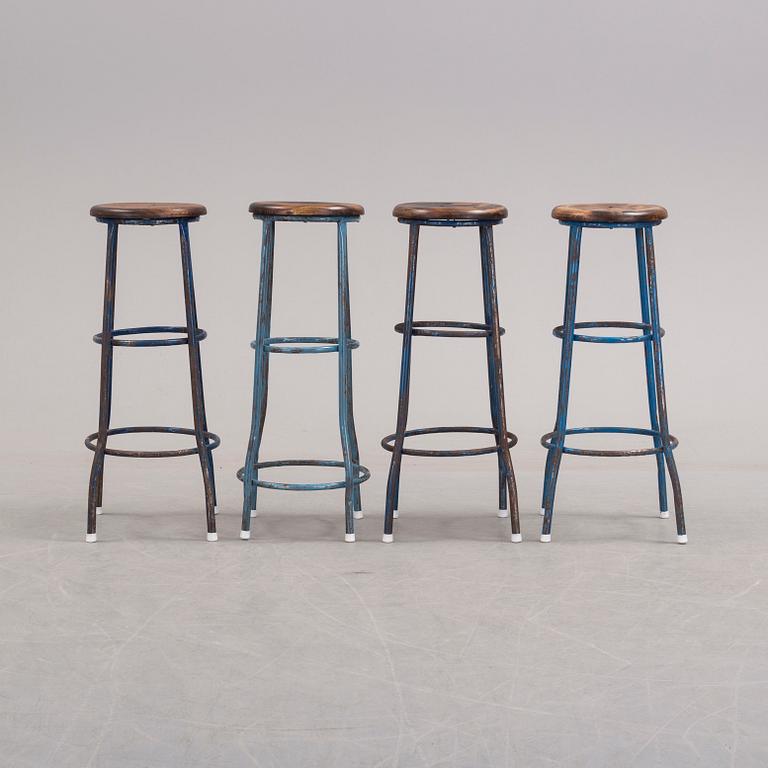 Four second half of the 20th century stools.