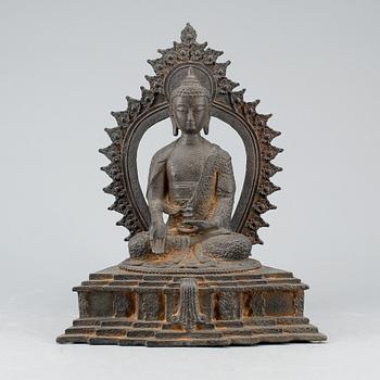 FIGURIN, gjutjärn/brons, 1900-tal.