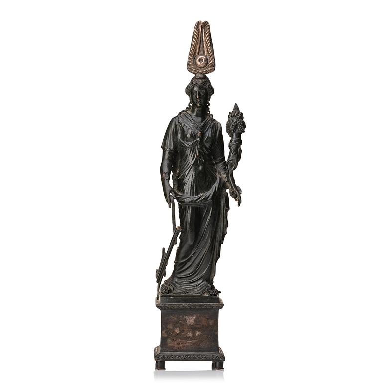 An Italien patinated bronze of Ceres, 19th century.