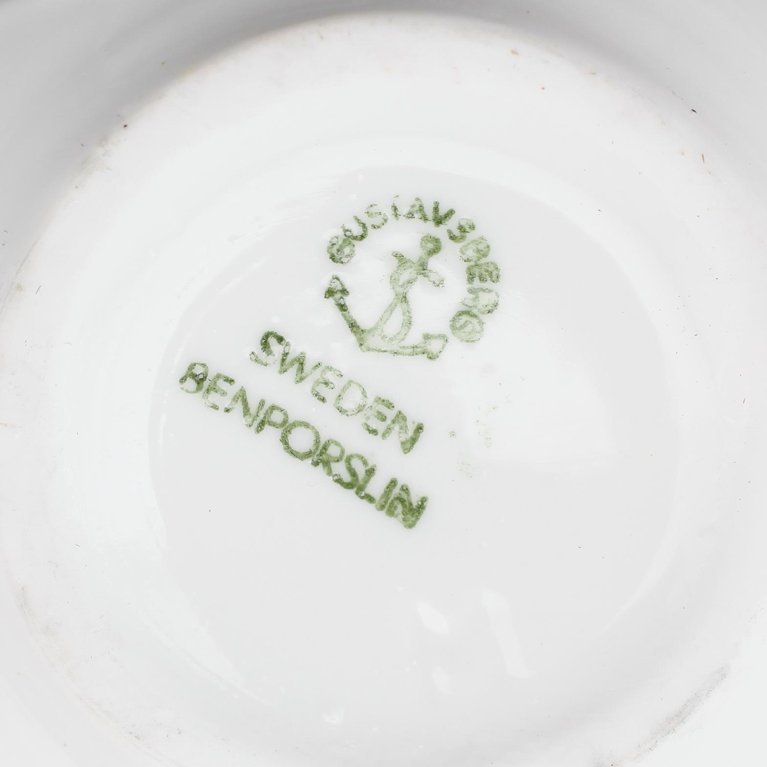 SERVISPORSLIN, 22 delar, "Blå Blom", Gustavsberg.