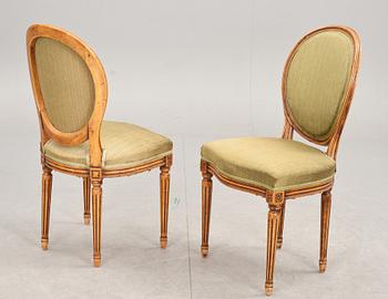 STOLAR, ett par, gustaviansk stil, 1900-talets början.