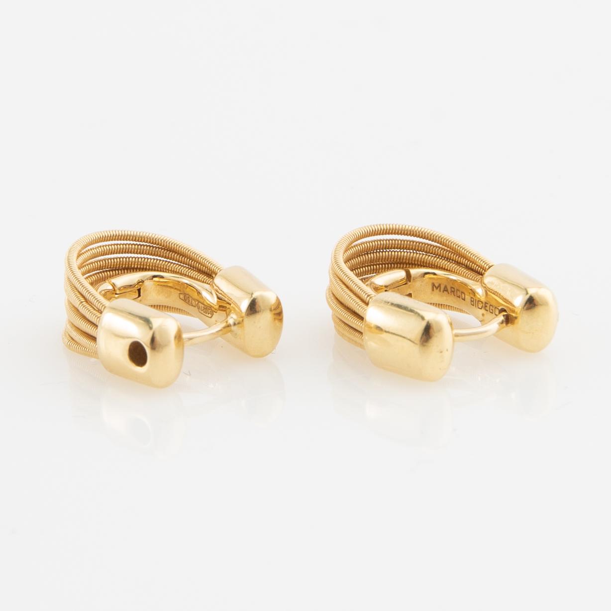 Marco Bicego, Earrings a pair of 18K gold, Italy.