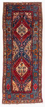 Gallery carpet, antique/semi-antique Karadja 260 x 104 cm.