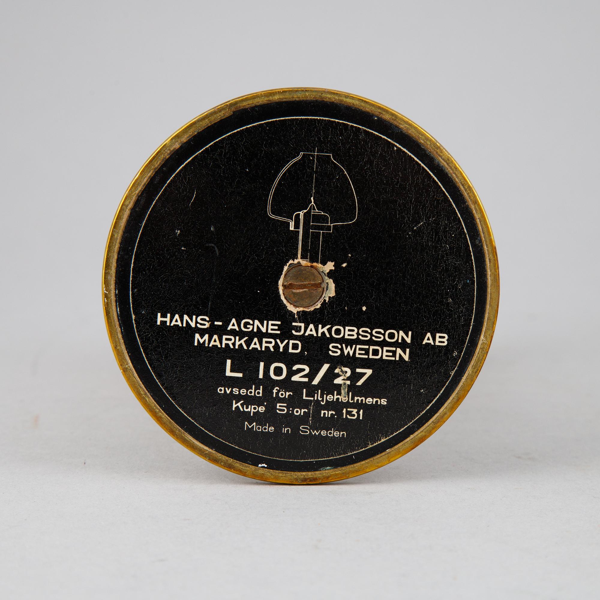 Hans-Agne Jakobsson, ljuslyktor, ett par, "L102/27", Markaryd.