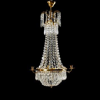 LJUSKRONA, gustaviansk stil, 1900-talets första hälft, höjd ca 90 cm.