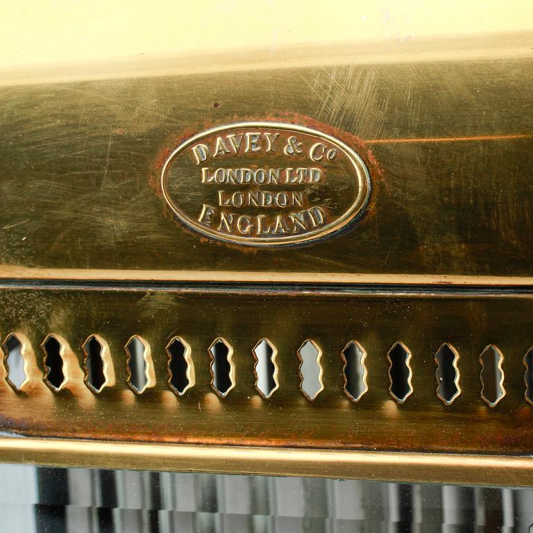 LYKTOR, 2 st, mässing, Davey & Co, London, 1900-tal.