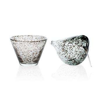 175. Kaj Franck, GLASSKULPTURER, 2 ST.