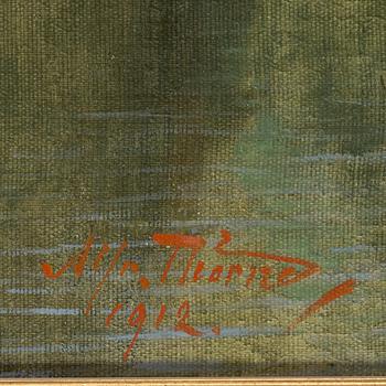 ALFRED THÖRNE, Olja på duk, signerad och daterad 1912.