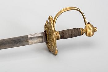 OFFICERSVÄRJA, infanteriet. 1800-tal.