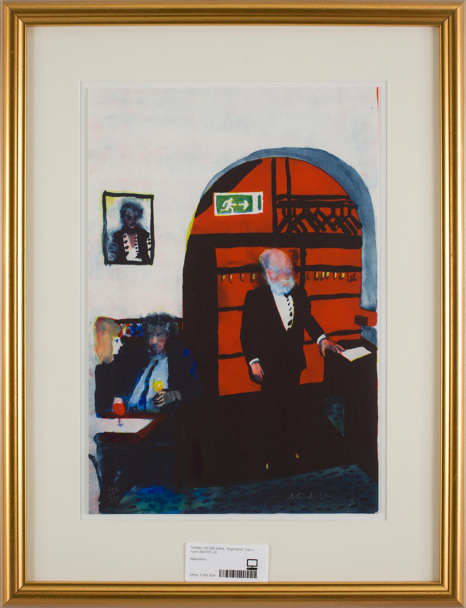 PETER DAHL, färglitografi, sign o numr 264/375.