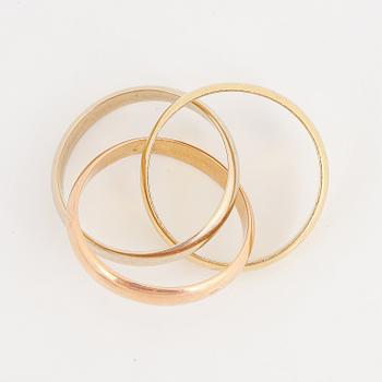 Cartier, must de Cartier, ring 'Trinity' 18K in three colours.