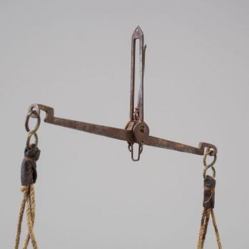 A 19th/20th century brass scale.