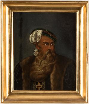 SET OF 16 SWEDISH KINGS/QUEENS, Early 19TH Century, Oil on paper-panel.