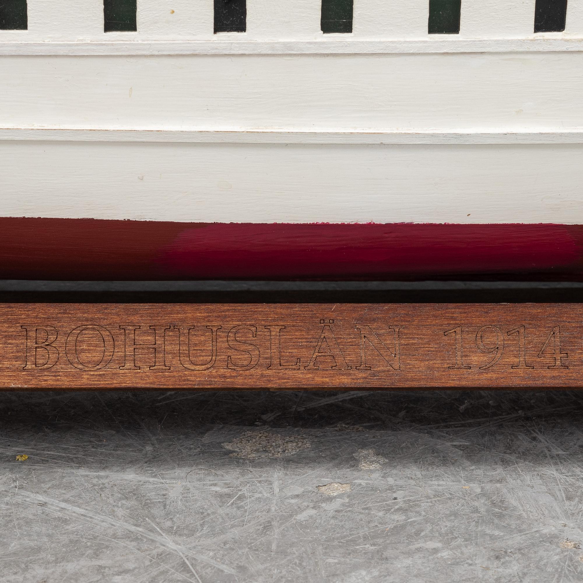 An end of the 20th Century ships scale model of the steamer 'Bohuslän'.