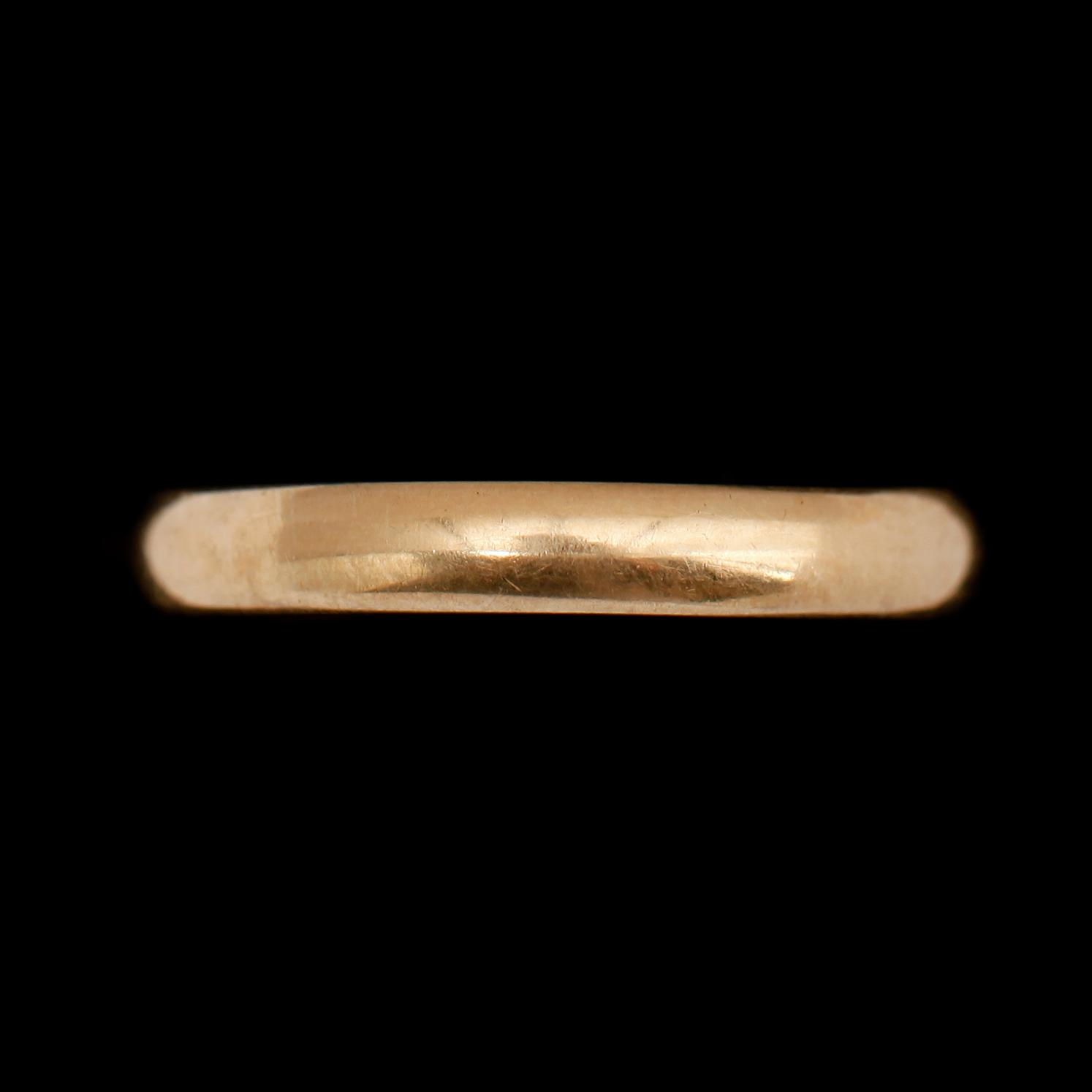 RINGAR, 3 st, 18k guld, svenska stämplar. Vikt ca 11 g.