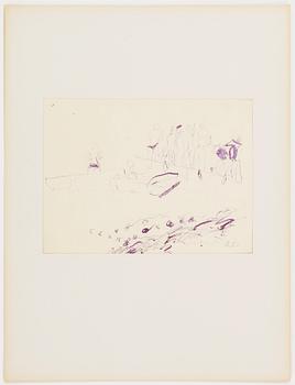 Ragnar Sandberg, ink drawings, 4, signed RS.