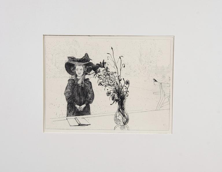 PARTI GRAFIK, ca 50 delar. Bl a Carl Larsson, Roland Svensson.