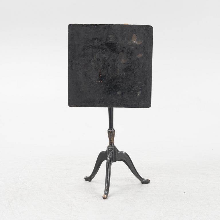 A Swedish tilt top table, from Nils Asplind's workshop signed and dated 1814.