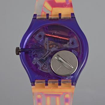 Swatch - Avis Matteo Thun Orange. Plastic. 34mm. Fall/winter 1991.