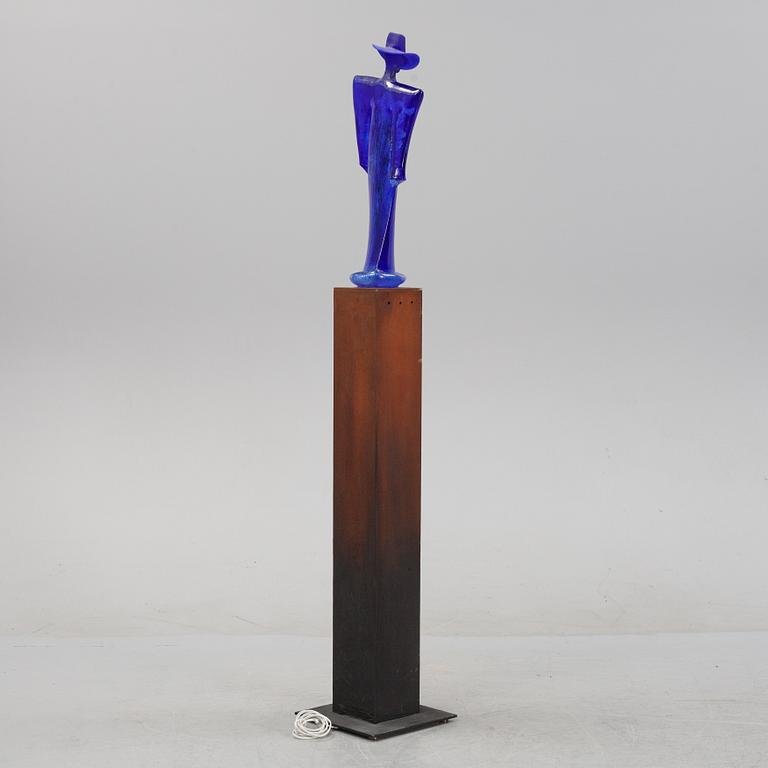 Kjell Engman, skulptur, unik, signerad. Kosta Boda.