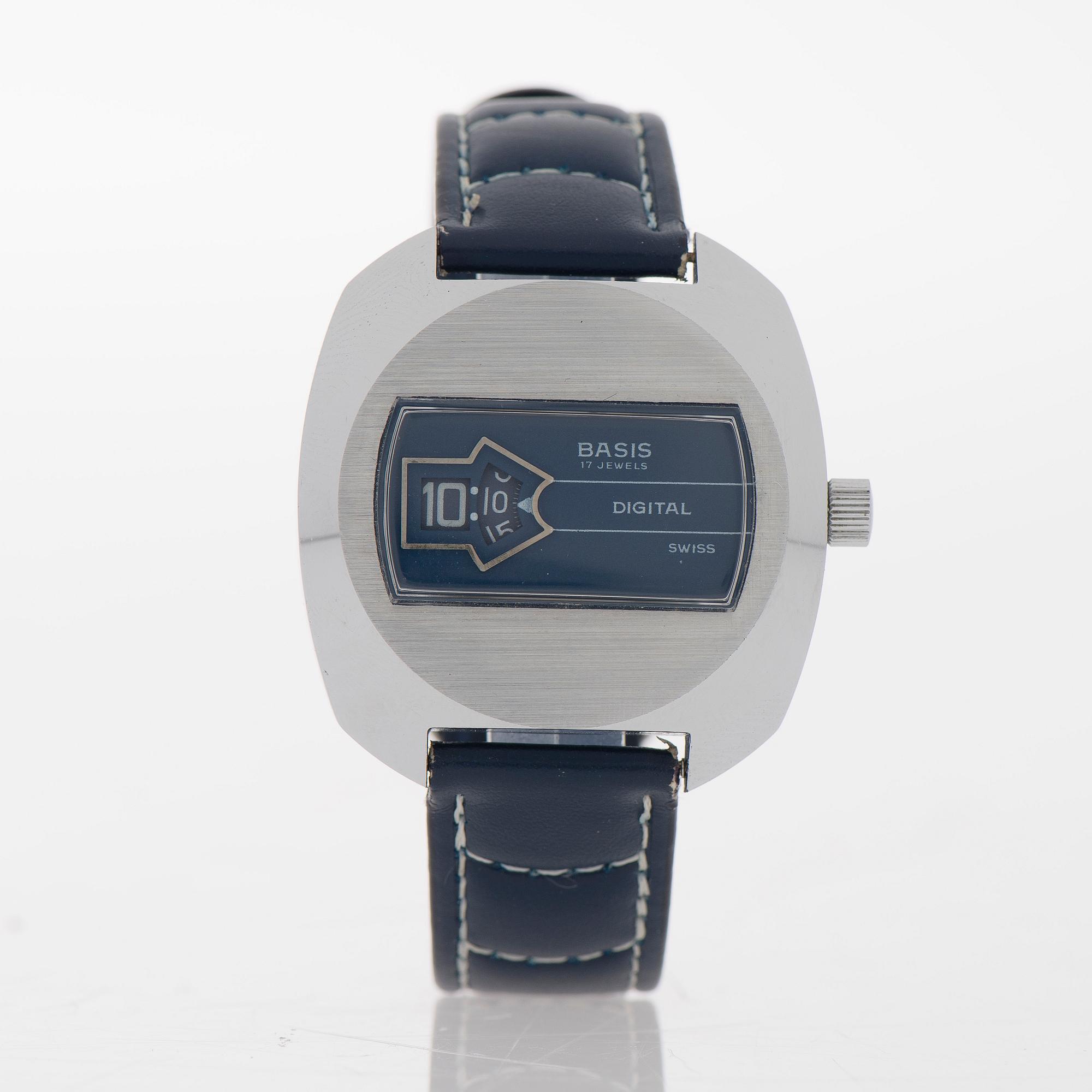 BASIS, Digital, rannekello, 38 x 32.40,5 mm.