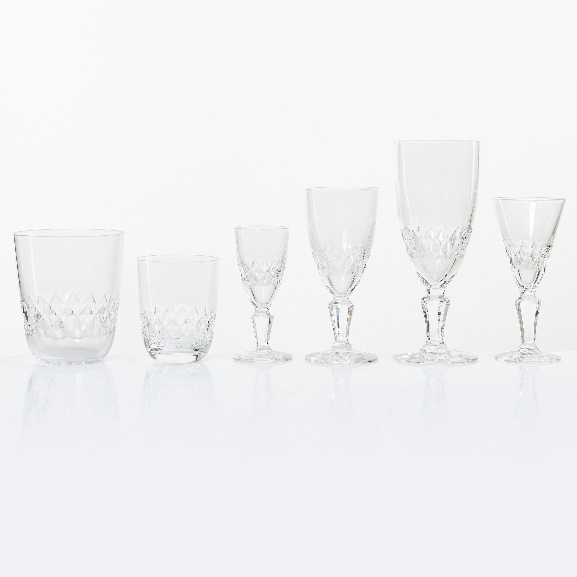 A 67 pieces glass service, "Cecil", Kosta.